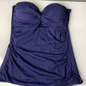 Anne Cole Twist Front Ruched Tankini Too XS